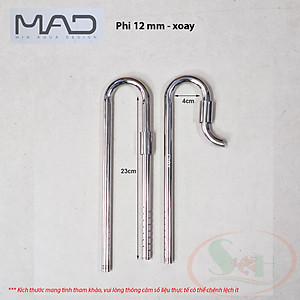 In out inox MAD phi 10, 12, 16, 19 mm CNC ống lọc thùng bể cá tép thủy sinh