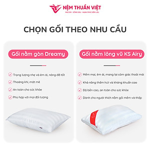 Ruột Gối Nằm Gòn Thuần Việt - Sợi Gòn Cao Cấp, Êm Ái - Kích Thước 50x70