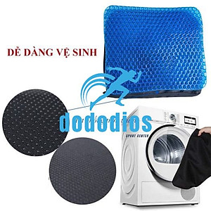[LOẠI XỊN - Nặng 1kg - Tặng Vỏ] Đệm Ngồi 3D Silicon 2 Lớp Tổ Ong Lót Ghế Thoáng Khí Chống Đau Mỏi Lưng dododios