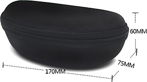 Bộ 3 Hộp Đựng Mắt Kính Có Móc Treo (Màu Đen)