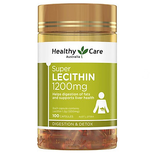 Mầm đậu nành Úc Healthy Care Super Lecithin 1200mg tăng cường chức năng gan khỏe mạnh, nâng cao sức  khỏe, sắc đẹp từ bên trong - OZ Slim Store