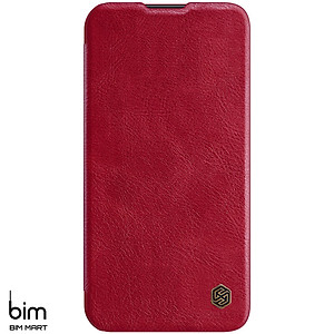 Bao da dành cho iPhone 13 Pro hàng chính hãng Nillkin QIN có nắp trượt bảo vệ camera