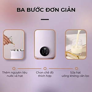 Máy Làm Sữa Hạt, Máy Nấu Sữa Hạt 800ml, 8 Chức Năng Xay Nấu Tiện Lợi, 600W Vân Phương Shop - Hàng Chính Hãng