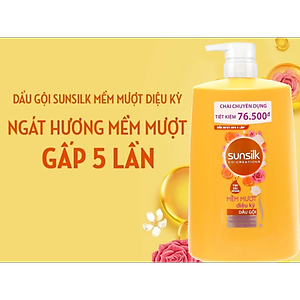 Dầu gội Sunsilk Mềm Mượt Diệu Kỳ 1.4kg