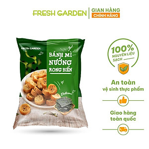 Snack Bánh Mì Nướng Rong Biển FRESHGARDEN Siêu Ngon Giòn Rụm Dinh Dưỡng Gói 52g