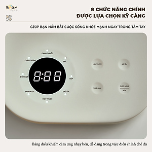 Bình Pha Trà BEAR 1,5L Ấm Thủy Tinh Đun Nước Giữ Nhiệt Hẹn Giờ Có Lưới Lọc Bảo Hành 18 Tháng - SB-PT15K 1000W
