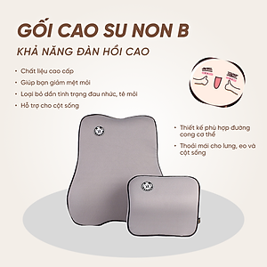 Đệm Tựa Lưng Bằng Cao Su Non Dùng Trên Xe Hơi Lucky Bobi Cao Cấp AZONE