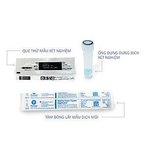 QuickVue Covid-19 Test nhanh tại nhà - Hộp 25 kit (lấy mẫu mũi chỉ 1.5 - 2cm không gây đau) - Hàng Mỹ chính hãng