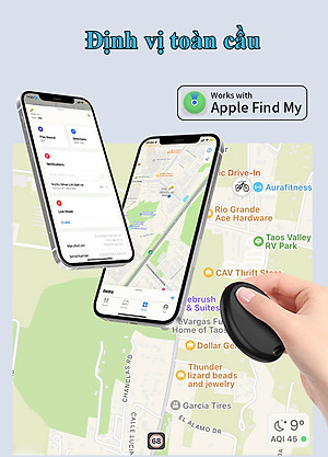 Thiết bị định vị toàn cầu GPS S2 Tag giúp định vị theo dõi vị trí chìa khóa, vật dụng, xe cộ, thú cưng mọt cách chính xác, có âm thanh cảnh báo - Hàng chính hãng/Hàng nhập khẩu