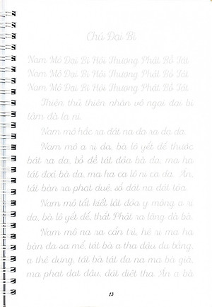 Tập Chép Kinh Chú Đại Bi ( Tặng kèm bút)