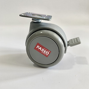 Bộ 4 bánh xe càng xoay có khóa 38-50mm cho ghế/bàn xoay văn phòng nội thất - tải 40kg - Happy Move Thái Lan