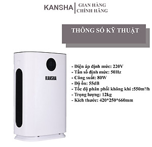 Máy lọc không khí KANSHA AP02 - Air Purifier - Hàng chính hãng