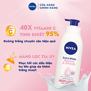 Sữa Dưỡng Thể NIVEA Extra Bright Dưỡng Sáng Da | Mịn Da (350 ml)