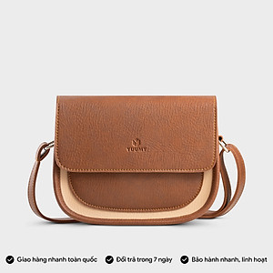 Túi Yuumy ( Thời trang nữ phối nắp gập size 21 - Túi đeo chéo da Bergen YN273 )
