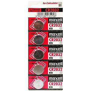 Vỉ 5 Pin Đồng Tiền Maxell 2032