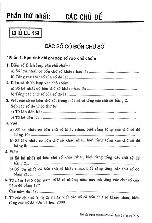 Thử Sức Trạng Nguyên Nhỏ Tuổi Toán 3 - Tập 2 (Biên Soạn Theo Chương Trình Giáo Dục Phổ Thông Mới)