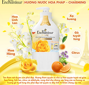 Sữa Tắm Nước Hoa Enchanteur Charming 650g