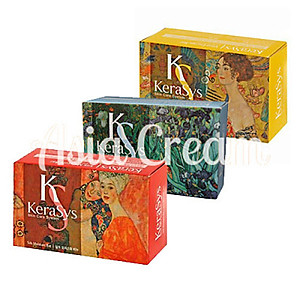 Xà bông tắm dưỡng da Kerasys Silk Moisture Hàn Quốc 100g - Danh cho da khô [Thêm móc khoá] 