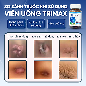 Viên Uống Hỗ Trợ Co Thắt Búi Trĩ Trimax Hủ 30 Viên Nguyên Liệu Từ Thiên Nhiên