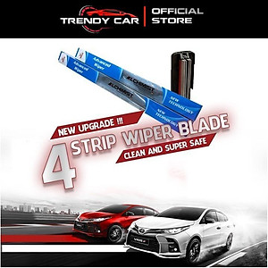 Gạt Mưa Xe Ô tô Toyota Vios Theo Từng Đời Xe,Loại Silicon 4 Lưỡi Cao Cấp, Thiết Kế Thông Minh, Gạt Êm Và Sạch Hơn