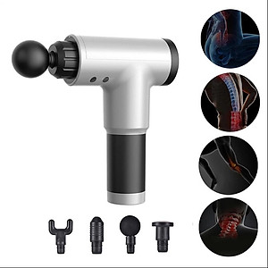 Máy Massage 4 Đầu 6 Chế Độ Fascial, Súng Massage Giảm Căng Cơ, Trị Nhức Mỏi Vai Gáy Hiệu Quả - HÀNG CHÍNH HÃNG MINIIN