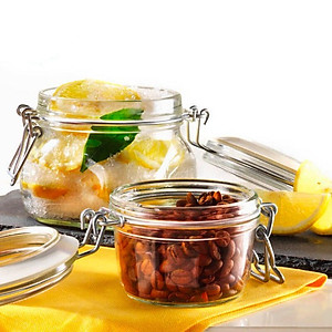 Hũ thủy tinh thân cao Fido Bormioli Rocco | 750ml – 1L – 1.36L | Đựng pasta, spaghetti, ngũ cốc