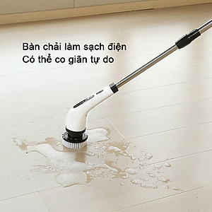 Máy Cọ Nhà Vệ Sinh TMD (6 đầu cọ) - Chổi Cọ Điện Sạch Mọi Ngóc Ngách/Sử Dụng 120p, Chất Liệu Bền Đẹp