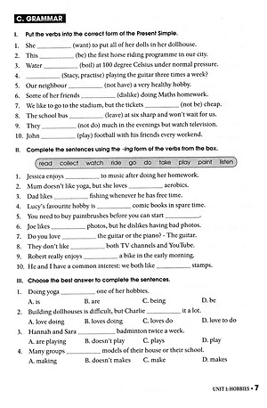 Bài Tập Thực Hành Tiếng Anh 7 (Không Đáp Án) - Dùng Kèm SGK Tiếng Anh 7 Global Success 