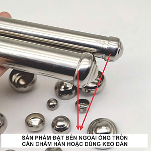 Đầu Chụp Inox Ống Tròn Dành Cho Ống Phi 19 - 22 -25 KB-945