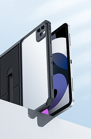 Ốp lưng chống sốc cho iPad Pro 11inch 2024 M4, iPad Pro 13inch 2024 M4, iPad Pro 11inch M1/M2, iPad Pro 12.9inch 2020/ M1 2021/ M2 2022 chính hãng XUNDD có giá đỡ 3 chế độ - Hàng chính hãng