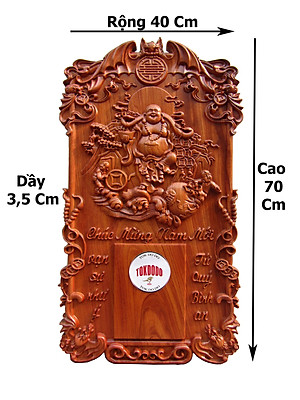 Đốc Lịch TOKDODO Gỗ Hương Nguyên Khối Đục Nổi