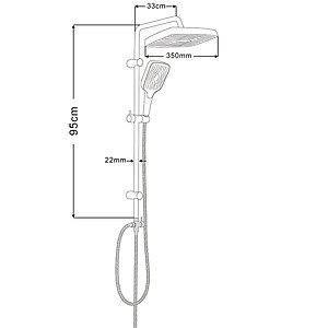 Bộ cây sen đa năng dùng cho máy nước nóng trực tiếp, củ sen, vòi lạnh Eurolife EL-SCL01-1