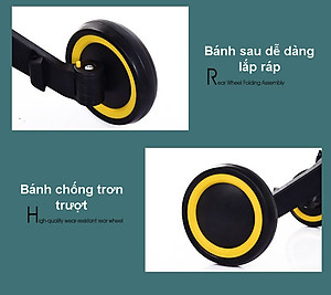 Xe thăng bằng - xe đạp 3 bánh đa năng cho bé. Xe thăng bằng có bàn đạp kết hợp xe chòi chân Sport cho bé - TẶNG KÈM ĐÀN XYLOPHONE 8 THANH CHO BÉ