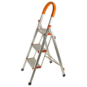 Thang nhôm 3 - 4 - 5 - 6 bậc xếp gọn - chữ A -  bản to - tay vịn -  cao cấp chính hãng -  thang gia đình đa năng gấp gọn