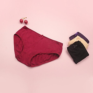 Quần Lót Nữ Cotton  LUPERI LU4QL06 Bikini Cạp Cao quần lót mềm mịn co giãn đàn hồi thoáng khí kháng khuẩn khử mùi