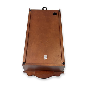 Đồng hồ treo tường RHYTHM WOODEN WALL CLOCKS CHIME CMJ502FR06 ( Kích thước 23.0 x 48.1 x 10.9cm), Vỏ màu nâu