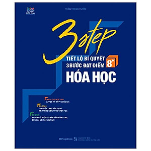 Sách 3 STEP - Tiết Lộ Bí Quyết 3 Bước Đạt Điểm 8+ Hóa Học