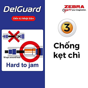 Viết chì bấm không gãy Zebra Delguard ER 0.5mm - [Chính hãng]