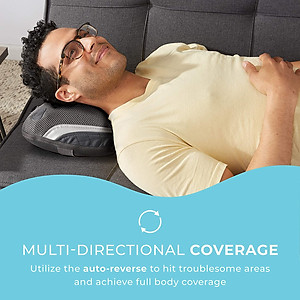 Gối massage 3D công nghệ Gel Touch, Pin sạc kèm nhiệt hồng ngoại HoMedics SP-135HJ Nhập khẩu USA