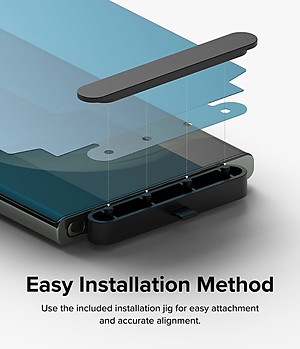 Dán màn hình dành cho Samsung Galaxy S23 Ultra Ringke Dual Easy Film Wing (Hộp 2 miếng) - Hàng Chính Hãng