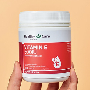 Vitamin E Úc Healthy Care 500IU Hỗ trợ hệ thống tim mạch khỏe mạnh, giúp làm đẹp da, mượt tóc và làm chậm quá trình lão hóa - OZ Slim Store