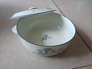 Âu đựng cơm canh số to gốm sứ Bát Tràng