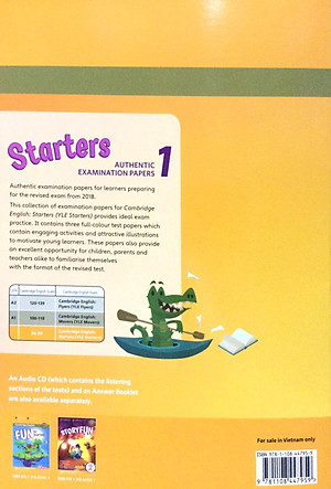 Cambridge English Starters 1 for Revised Exam from 2018 Student's Book