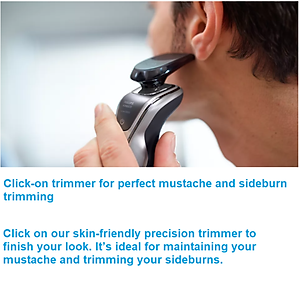 Máy cạo râu khô và ướt cao cấp Philips Norelco S5940/88 Serial 5000 có đầu tỉa để tỉa tóc mai và ria mép - HÀNG NHẬP KHẨU