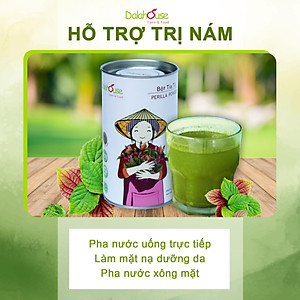 Bột Tía Tô sấy lạnh Dalahouse - Bổ phế phối, An thai, hỗ trợ giảm các triệu chứng cảm, ho, đau họng. Hỗ trợ điều trị GUT, đẹp da, trắng da