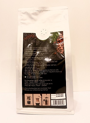 Cà phê Arabica & Robustar Cầu Đất,  Đà Lạt- 100% cà phê nguyên chất dạng rang xay 500 g