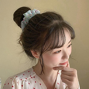 Dây buộc tóc voan mềm cherry Scrunchies dễ thương HD43 
