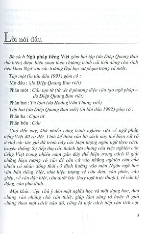 Ngữ Pháp Tiếng Việt - Tập Hai (Tái bản lần thứ hai mươi mốt) - Diệp Quang Ban