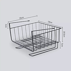 Kệ Sắt Đa Năng Treo Gầm Bàn Kệ Tủ Đồ dùng cá nhân một cách gọn, gàng, tránh thất lạc (tặng kèm móc khóa người dơi)
