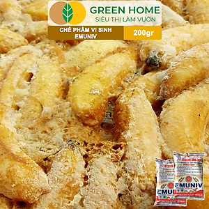 Chế Phẩm Vi Sinh EM Greenhome, Emuniv, Gói 200gr, Dùng Ủ Phân Bón Hữu Cơ, Xử Lý Rác Thải Gia Đình, Phân Huỷ Nhanh